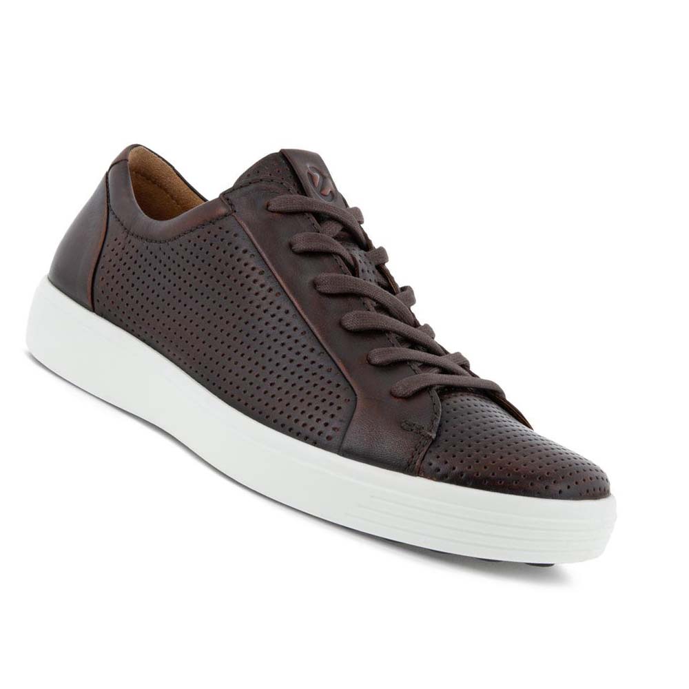 Ecco Soft 7 Laced Sneakers Herr Kaffe | SE 632TCE